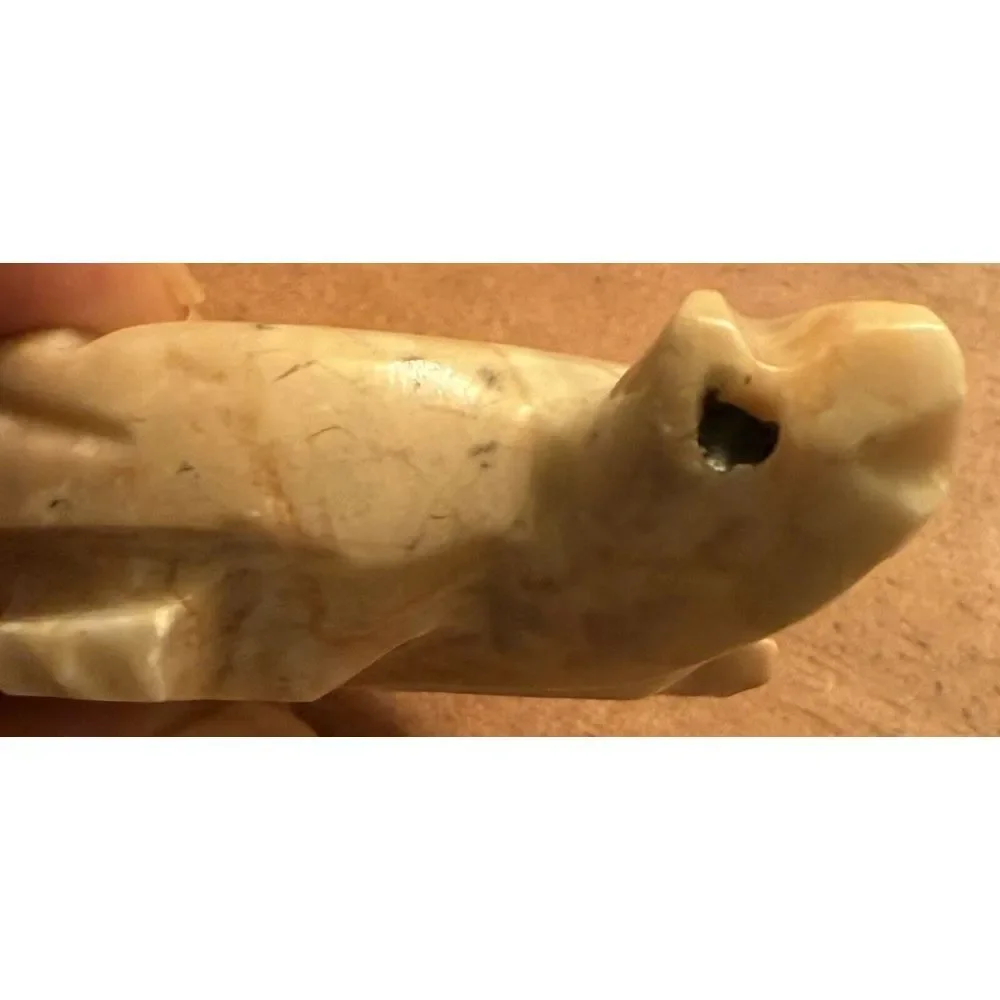 Vintage Turtle Trinket‎ Dish/ Ashtray Carved Natural Marble
